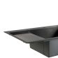 Мийка для кухні інтегрована Lidz Handmade Max 500 H7849BL Brushed Black PVD, 3,0/1,0 мм, крило зліва, збільшена чаша LDH7849ВLBRUBLM49465 - 6