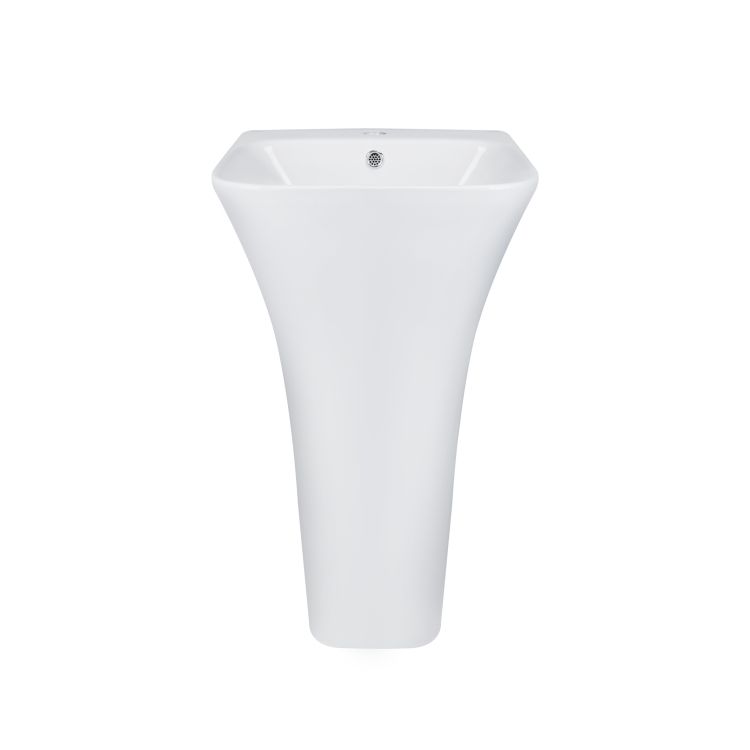Раковина напольная моноблок Qtap Crow 450x435x835 White QT0511G315WN - 1