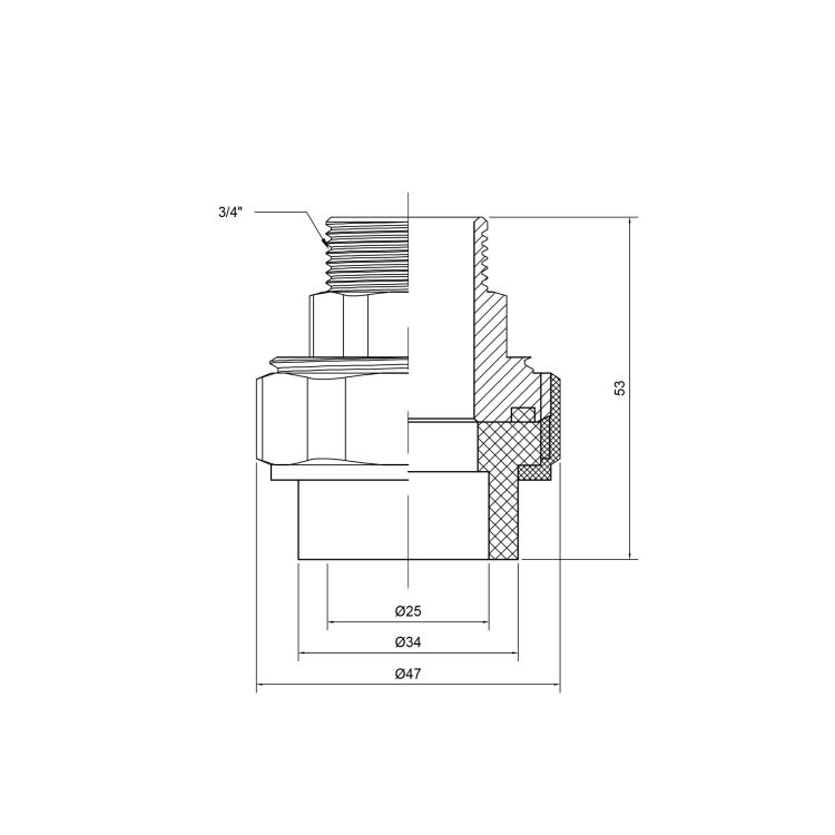 Американка PPR Thermo Alliance 25х3/4&amp;quot; НР - 2