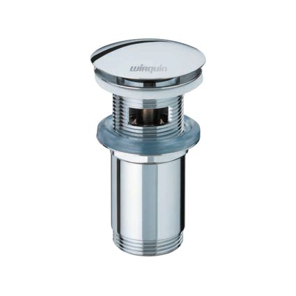 Клапан донный для раковины Click-Clack с переливом 1¼&amp;quot; 100-119мм WIRQUIN (9545500) - 1