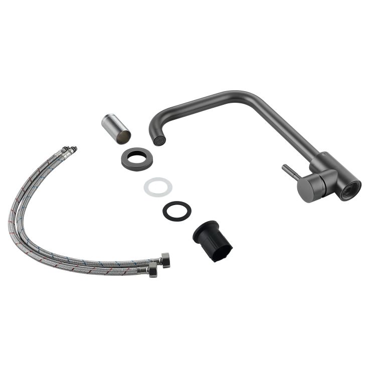 Змішувач для кухні Lidz Aria 015F1 (k35) LDARI015F1GRP49558 Graphite - 6