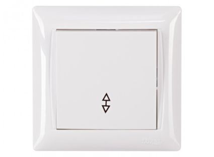 Л3015 Выключатель Primera 1-кл проходной LUXEL белый - 1