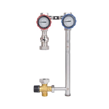 Насосна група Forte Quick System з триходовим клапаном без сервомотору 1&amp;quot; (без насосу) праве підкл., нержав. сталь SUS304 TAF-QSPGR3 Thermo Alliance - 4