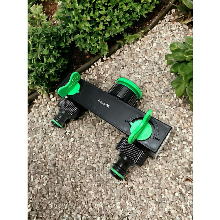 Кран шаровый Presto-PS на 2 выхода с внутренней резьбой 3/4-1 дюйм (4080) - 5