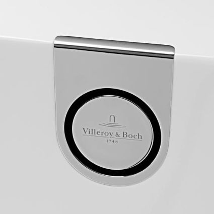OBERON 2.0 Solo ванна 180*80см, квариловая з ніжками і зливом-переливанням - 5