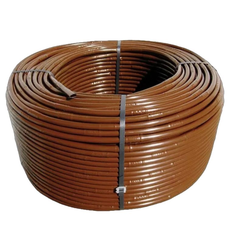 Крапельна трубка багаторічна Presto-PS коричнева з крапельницями через 50 см, довжина 200 м з маркуванням метражу (MCL-50-200 BR) - 1