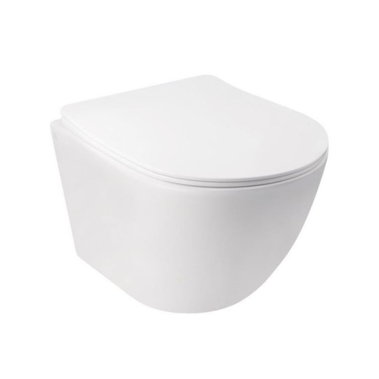 Набір Qtap інсталяція 3 в 1 Nest QT0133M425 з панеллю змиву лінійної QT0111M08V1091MB + унітаз з сидінням Jay QT07335176W - 3