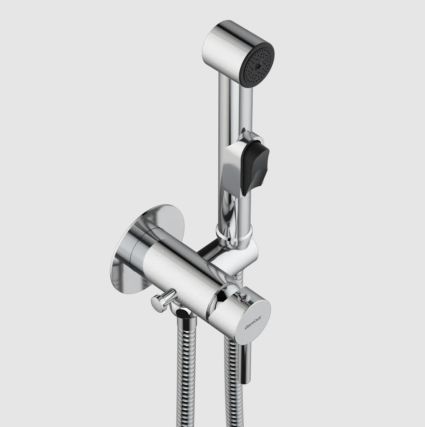 Смеситель монтируемый в стену, с гиг.душем и крючком 211000000 Option AM/PM - 3