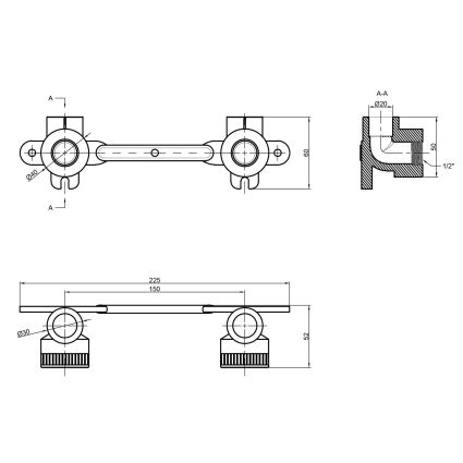 Уголок PPR Thermo Alliance под смеситель 20х1/2&amp;quot; ВР - 2