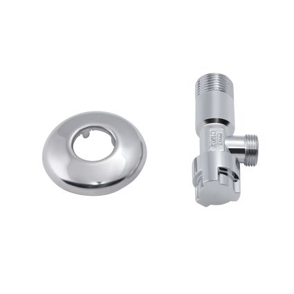 Кран приладовий буксовый Icma 1/2&amp;quot;х3/8&amp;quot; кутовий №519 - 3