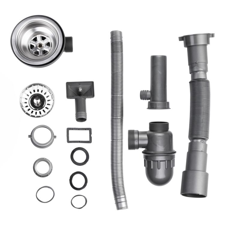 Кухонна мийка Brinex 5080-L 0,8 мм Satin (BRIN5080LSAT06) - 7