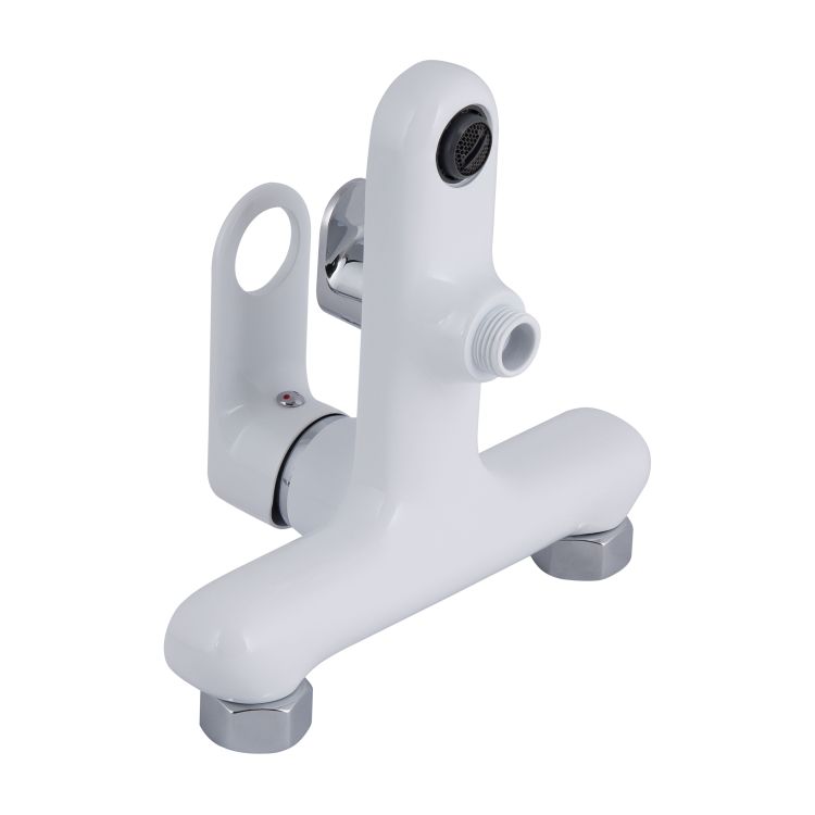 Змішувач для ванни Jay (з душовим гарнітуром) QTJAY259CRW45553 Chrome/White Qtap - 3