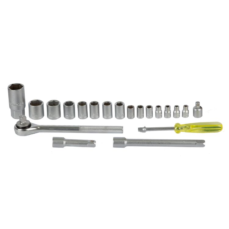 Набір насадок торцевих 1/4&amp;quot;, 3/8&amp;quot; в кейсі 20шт Grad (6003055) - 4