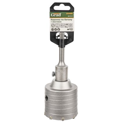 Коронка по бетону Ø65×70мм 8 зубців + хвостовик 110мм SDS-plus GRAD (1514365) - 5