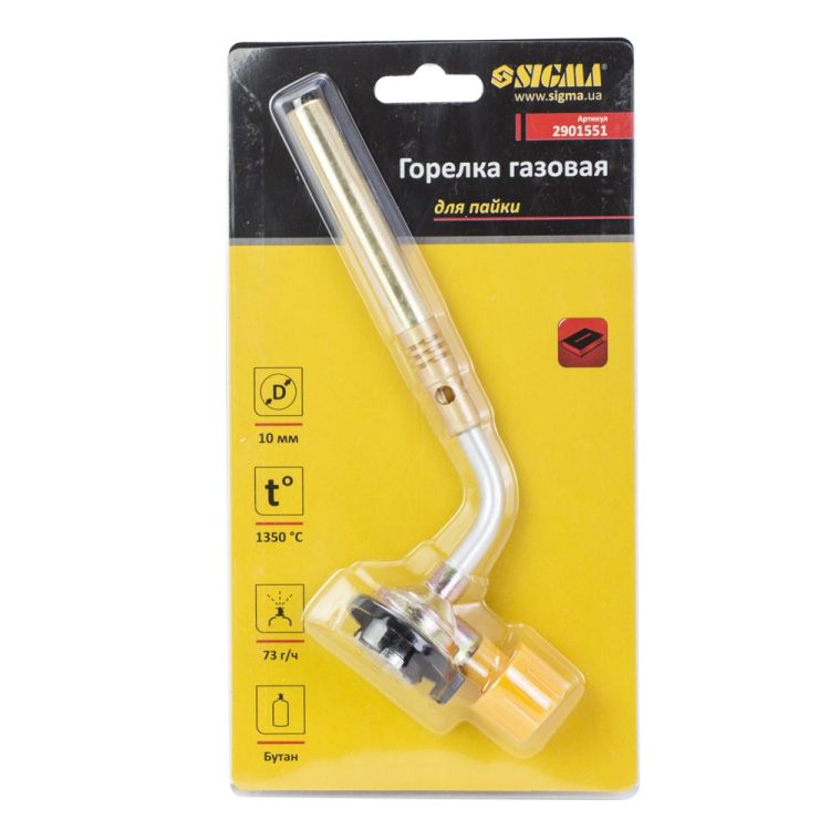 Пальник газовий для пайки Ø10мм Sigma (2901551) - 5