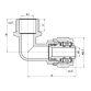 Коліно металопл 16х1/2з Forte SF175W1615 - 2