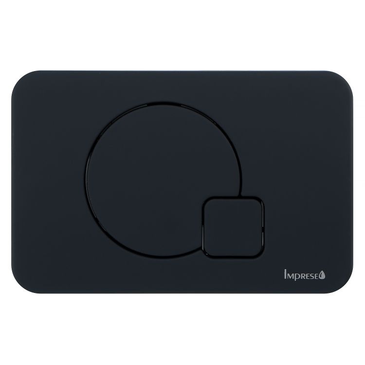 IMPRESE i7115, клавіша змиву, чорний soft-touch, пластик - 1