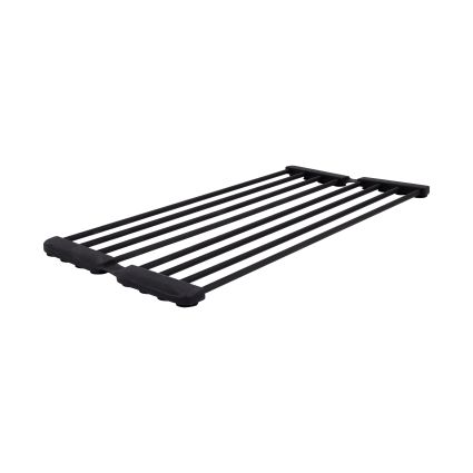 Сушарка на кухонну мийку з присоскою Lidz Acsis LA09 Black, кругла основа, для посуду 440х234 мм LDACSLA09BLM49777 - 1