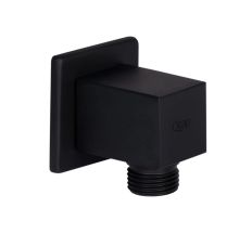 Акційний набір Qtap 1+1=3: Підключення для шланга Spojeni Matt Black, прямокутне QT809810842857NB