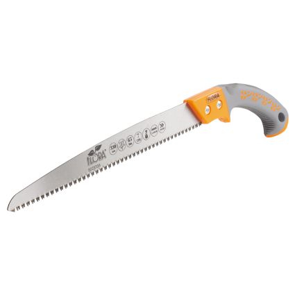 Пила садовая прямая 330мм 7TPI с чехлом FLORA (5023334) - 2