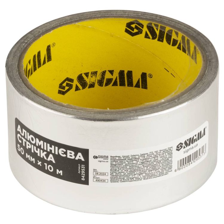 Лента алюминиевая 50мм×10м SIGMA (8429531) - 1