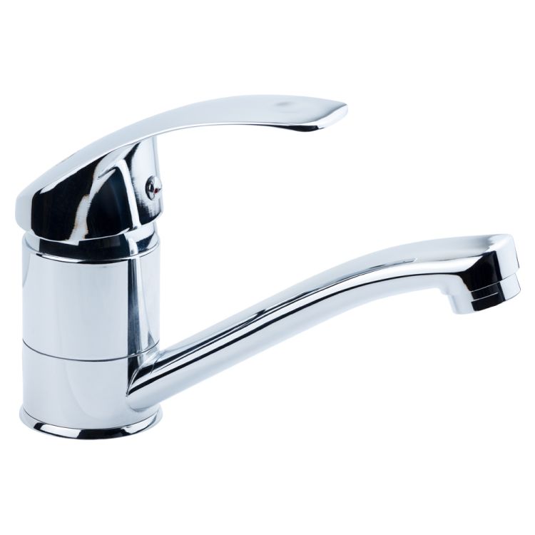 Змішувач SL Ø40 для кухні гусак прямий 150мм на шпильці TAU (SL-2B143C) - 1