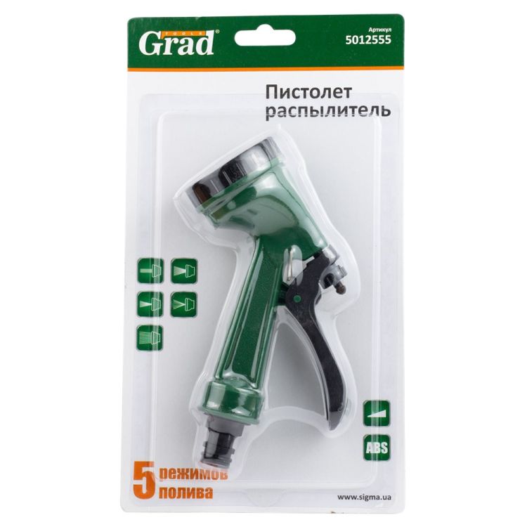 Пістолет розпилювач 5-ти режимний АВС Grad (5012555) - 4