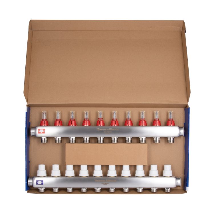 Коллектор с расходомерами SD Plus 1&amp;quot; на 2 выхода нерж. - 7