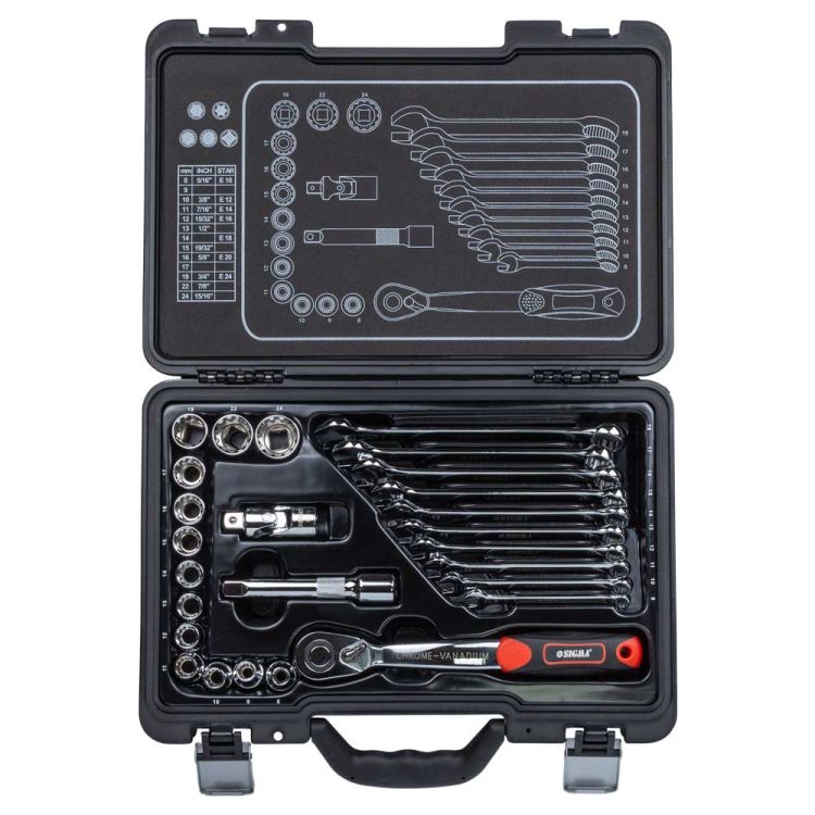 Набор насадок торцевых 1/2&amp;quot; + аксессуары 26шт CrV Taiwan ULTRA (700026z) - 4