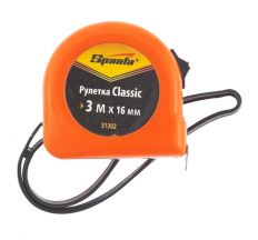 Рулетка Classic, 3 м х 16 мм, пластиковый корпус SPARTA 31302