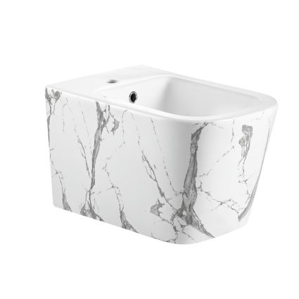 Біде підвісне Qtap Tern 520x350x330 мм, Marble QT17551303GMR - 1
