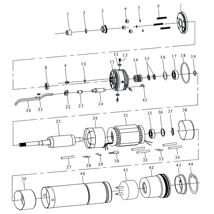777404 Насос ц/бежный 0.75кВт 110м-5л/мин/32м-45л/мин Ø80мм 50м кабеля - 5