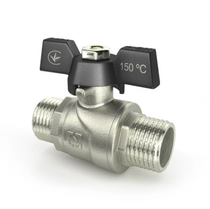 Кран шаровый 1/2&amp;quot; с черная бабочка вода DRB1111 RAFTEC - 1