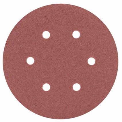 Шлифовальный круг 6 отверстий Ø150мм P80 (10шт) Sigma (9122251) - 1