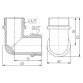 Куточок SD Forte 3/4&amp;quot;х3/4&amp;quot; ПН - 2