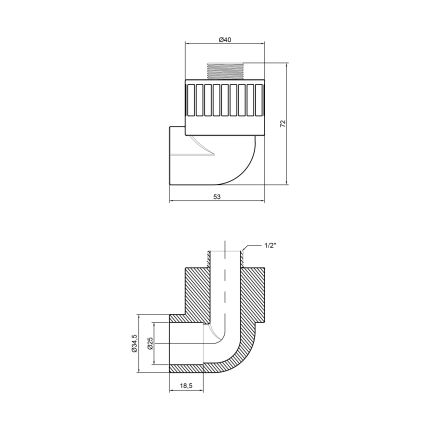 Куточок PPR Thermo Alliance 25х1/2&amp;quot; НР - 2