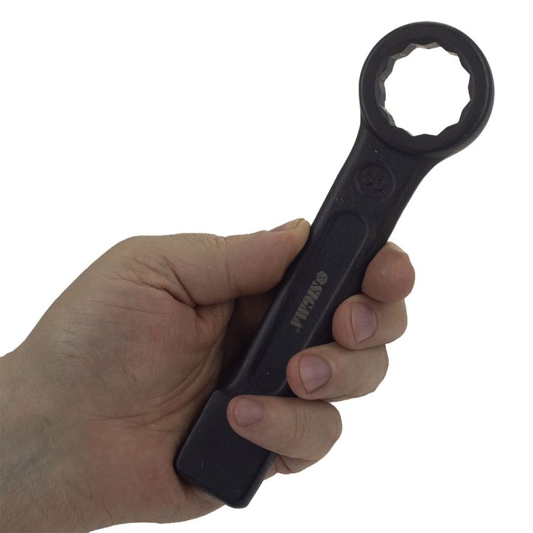 Ключ накидний односторонній ударний 30мм CrV Sigma (6034061) - 3