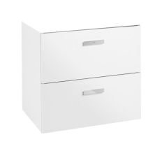 VICTORIA BASIC MODULAR шкафчик с двумя  ящиками 59см, цвет белый
