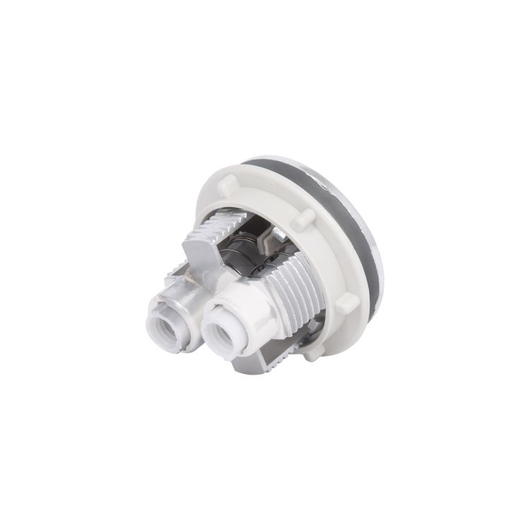 Зливний механізм для унітаза LT02 без клапана, 3/6 л, хром кнопка Lidz - 6