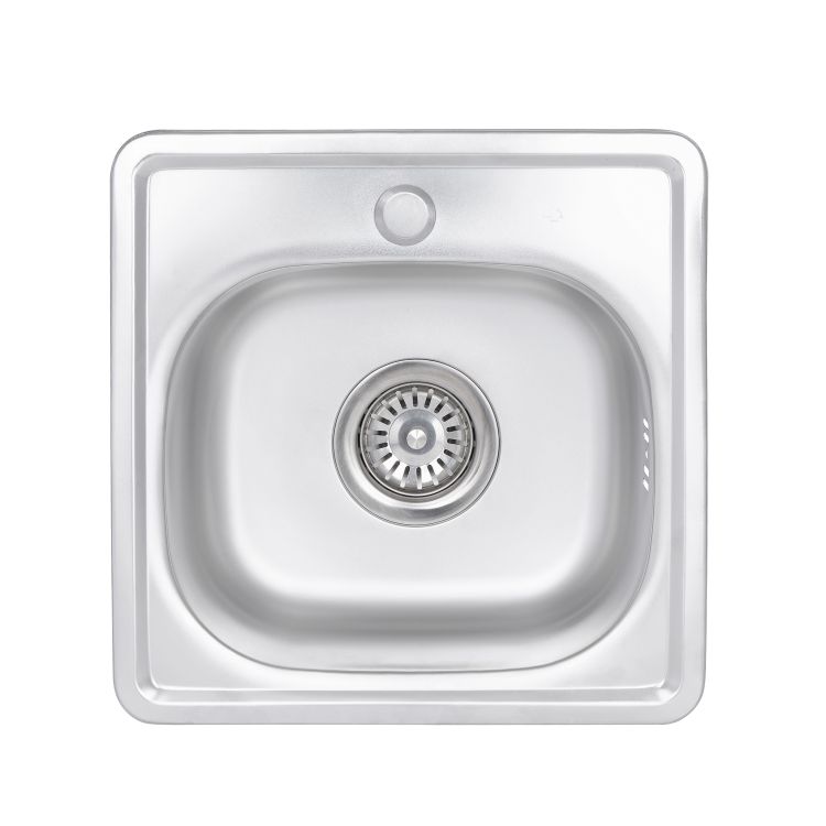 Кухонна мийка Brinex 3838 0,6 мм Satin (BRIN3835SAT06) - 1