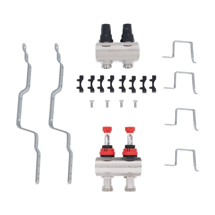 Коллектор с расходомерами SD Forte 1&amp;quot; на 2 выхода - 10