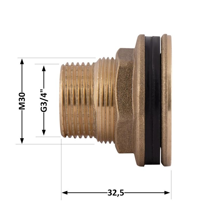 Врізка SD Plus 3/4&amp;quot; в бак - 2