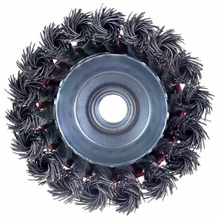 Щетка проволочная чашеобразная Ø85мм М14×2мм (стальная витая) Sigma (9026081) - 5