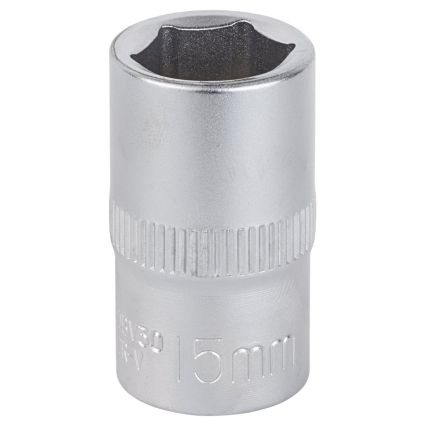 Насадка шестигранная короткая 1/2&amp;quot; 15мм CrV mid Sigma (6071151) - 1