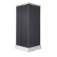 Душовий бокс Lidz Kubis SB90x90.SAT.LOW.GR, скло тоноване 4 мм - 1
