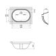 Раковина Qtap Stork 565x385x210 White QT15110522W - 2