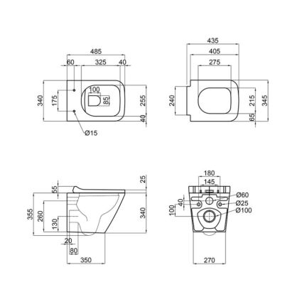 Унітаз підвіснийTern із сидінням Soft-close QT1733052EUQW, Q-tap - 2