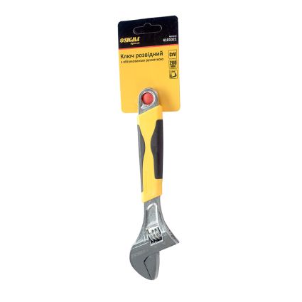 Ключ разводной 200мм CrV (обрезиненная рукоятка) Sigma (4101021) - 4