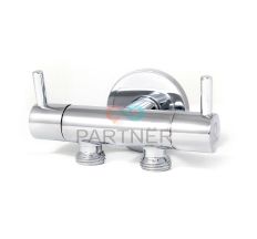 Кран-трійник на 2 шланга JF-162101 латунь арт.10864