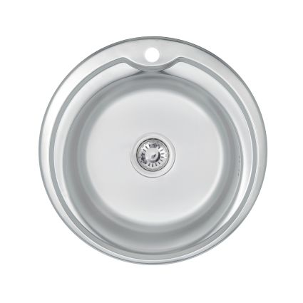 Кухонна мийка Brinex 510-D 0,8 мм Satin (BRIN510SAT08) - 1